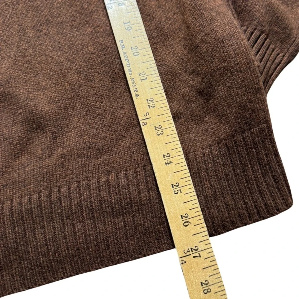 Banana Republic Merino Wool Crewneck Sweater Brown Men's Medium Italian Yarn